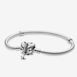 Silver Pandora Butterfly butterfly snake chain